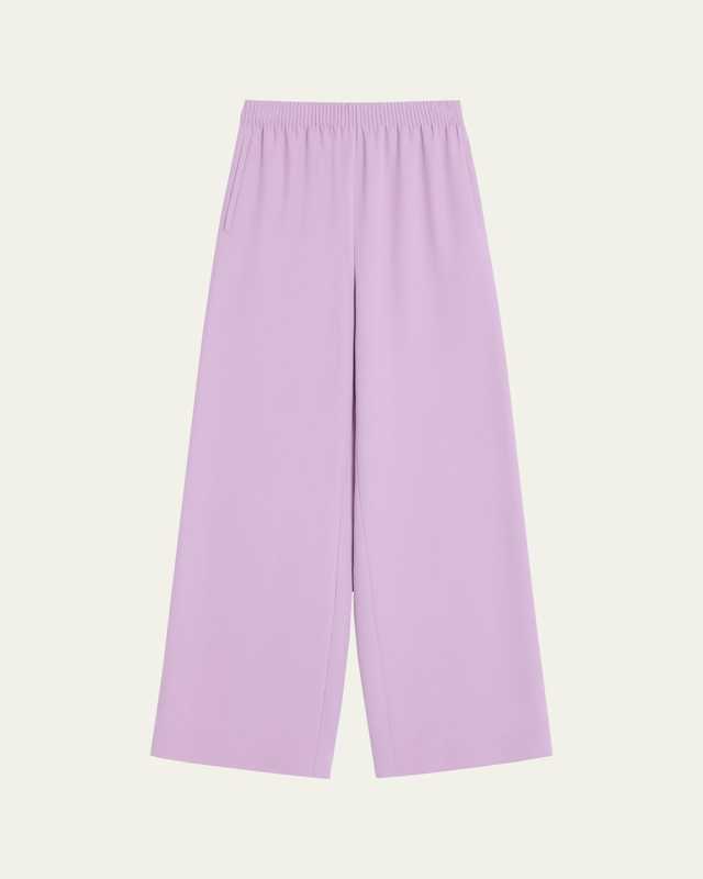 Elastic Wide Leg Trousers